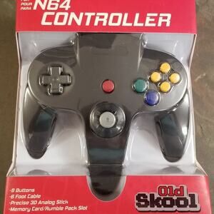 N64 Controller - Black (NEW) - Nintendo64 - Nintendo
